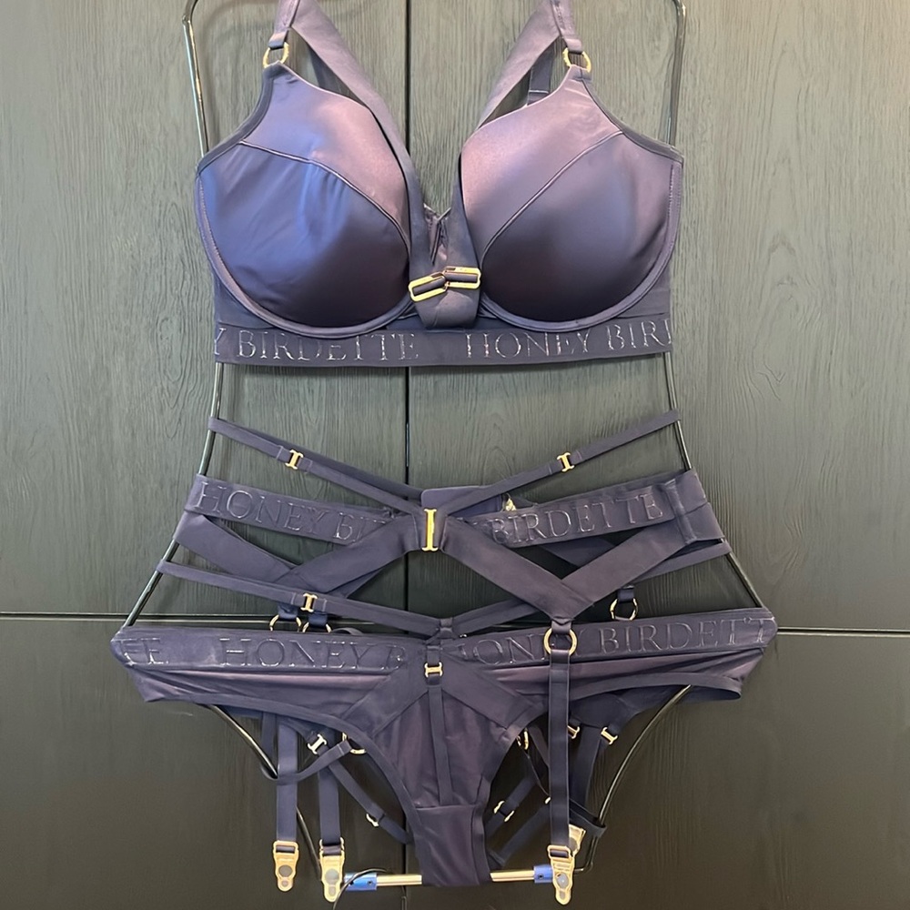 Honey Birdette - Navy LINGERIE SET